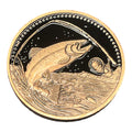 SALMON FISHING TACKLE BOX SERIES 1 OZ COPPER ANTIQUE FINISH COIN IN CAPSULE – 1000 MINTAGE