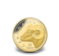 2014 25c Rocky Mountain Bighorn Sheep - Pure Gold Coin