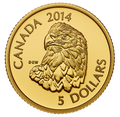 1/10 oz. Pure Gold Coin - Bald Eagle - Mintage: 3,000 (2014)