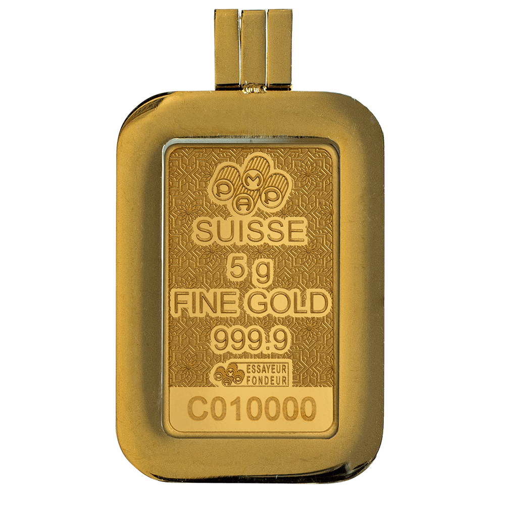 2026 PAMP Arabian Camel 5g Gold Proof-Like Bar w/Pendant Frame