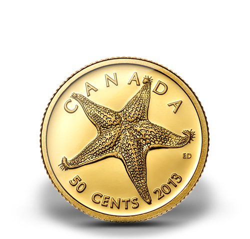 1/25 oz Pure Gold Coin - Starfish - Mintage: 10,000 (2013)