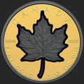 Canada 200$ 2023 SUPER INCUSE MAPLE LEAF GML Black Rhodium 2 oz Pure Gold Coin