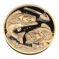 BASS FISHING TACKLE BOX SERIES 1 OZ COPPER ANTIQUE FINISH COIN IN CAPSULE – 1000 MINTAGE
