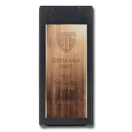 1kg Germania Raw Pure Copper Bar with box Germania Mint