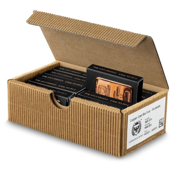 5 oz Germania Copper Cast Bar with Box