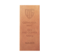 1kg Germania Raw Pure Copper Bar with box Germania Mint
